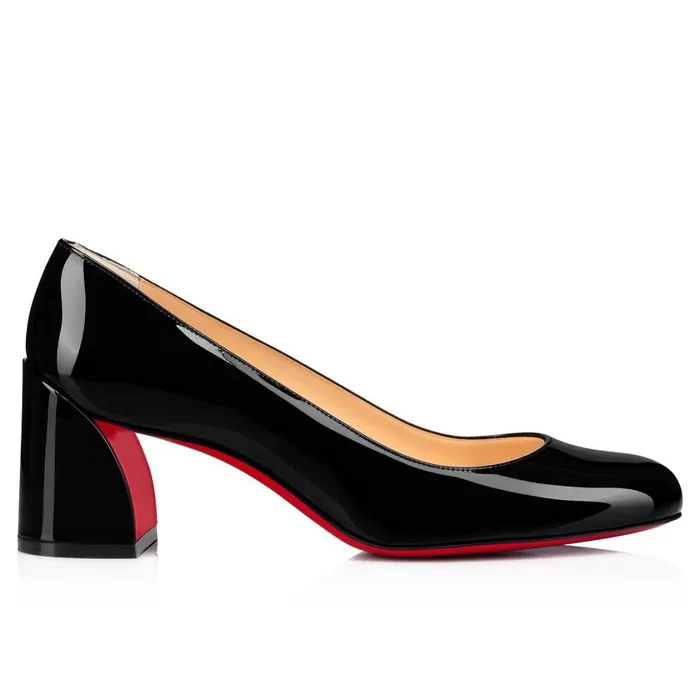Women Miss Sab 55 Mm Pumps 8211 Patent Calf Leather 8211 Black Black Christian Louboutin Pumps