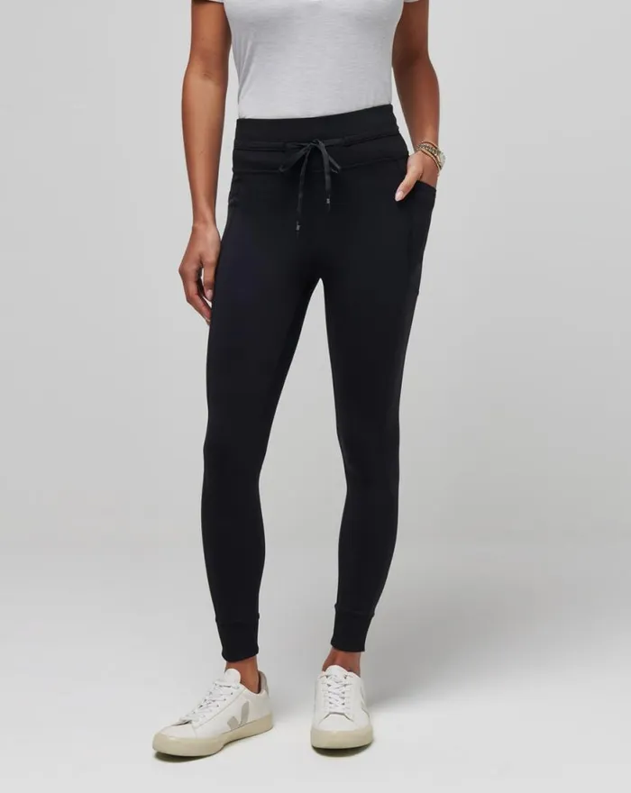 Women MOVEKNIT TIE LEGGING Black TravisMathew Leggings