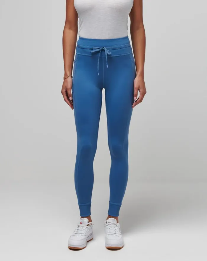 Women MOVEKNIT TIE LEGGING Moonlight Blue TravisMathew Leggings