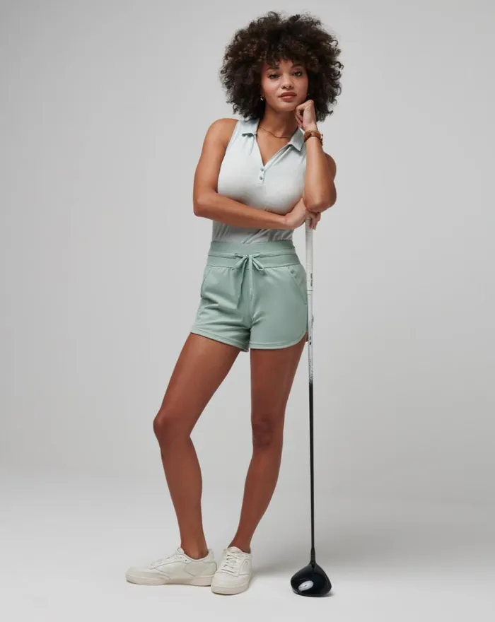 Women MOVEKNIT TIE SHORT Jade TravisMathew Shorts