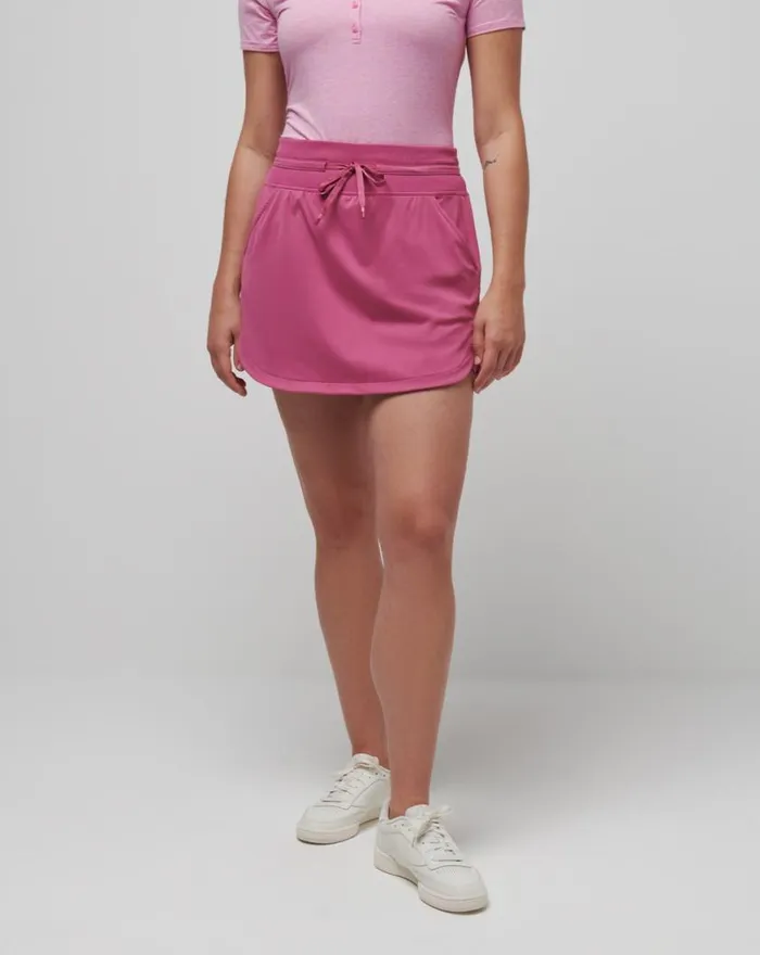 Women MOVEKNIT TIE SKORT Red Violet TravisMathew Skorts and Skirts