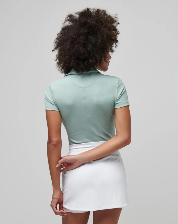 Women MOVEKNIT VNECK POLO Jade TravisMathew Polos