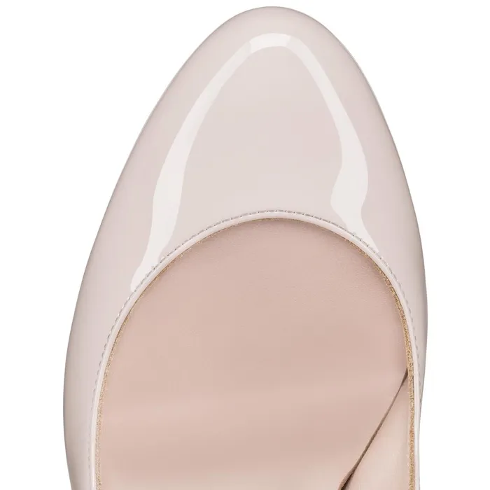 Women Movidastrap 130 Mm Pumps 8211 Patent Calf Leather 8211 Leche Beige Christian Louboutin Pumps