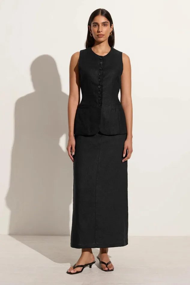 Women Nelli Skirt Black Faithfull The Brand Skirts and Shorts
