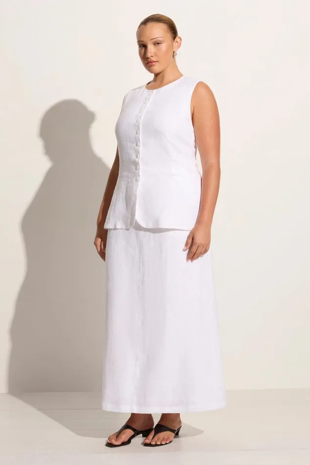 Women Nelli Skirt White Faithfull The Brand Skirts and Shorts Women Nelli Skirt White Faithfull The Brand Skirts and Shorts