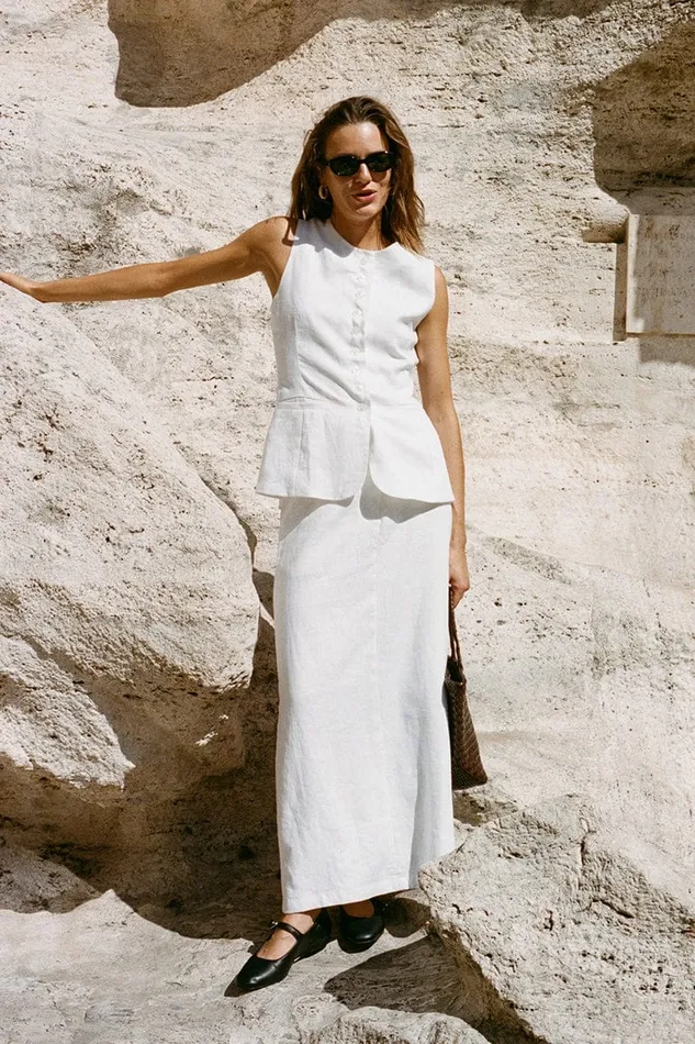 Women Nelli Skirt White Faithfull The Brand Skirts and Shorts Women Nelli Skirt White Faithfull The Brand Skirts and Shorts