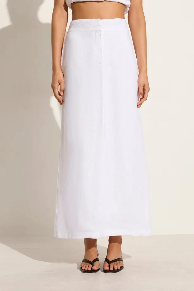 Women Nelli Skirt White Faithfull The Brand Skirts and Shorts Women Nelli Skirt White Faithfull The Brand Skirts and Shorts