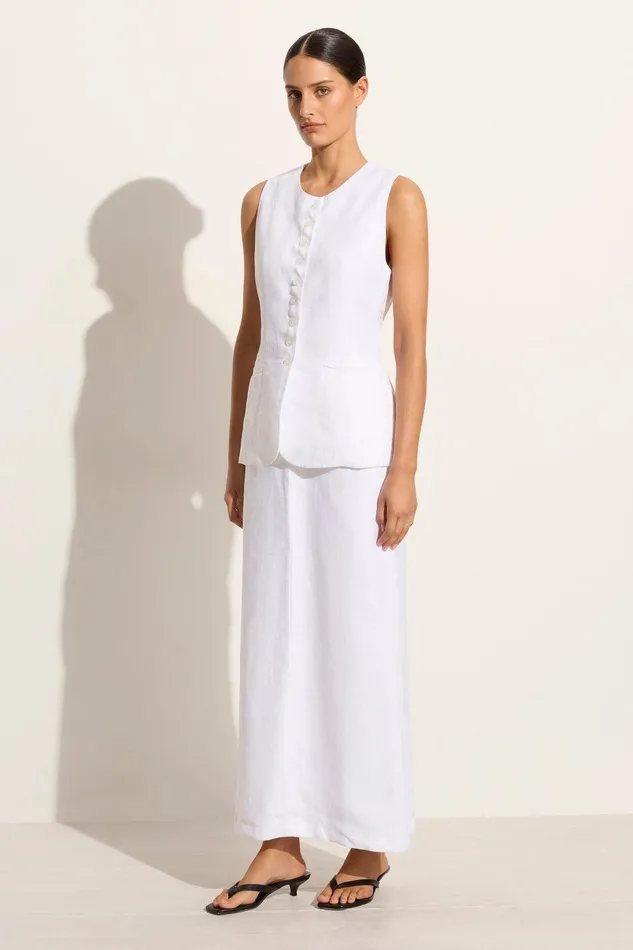 Women Nelli Skirt White Faithfull The Brand Skirts and Shorts Women Nelli Skirt White Faithfull The Brand Skirts and Shorts