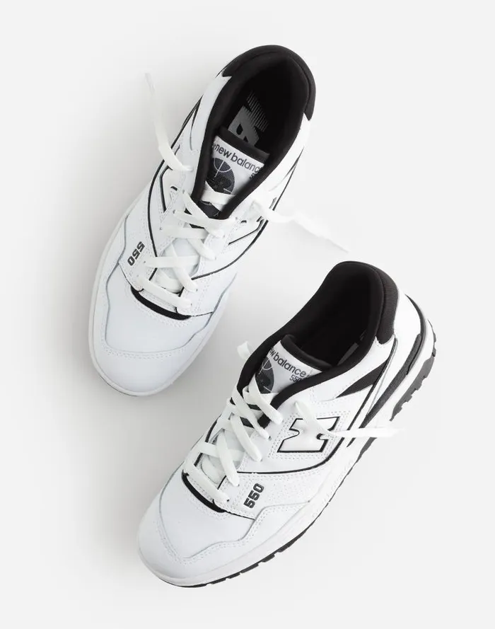 Women New Balance Unisex 550 Sneakers White Black Madewell Sneakers