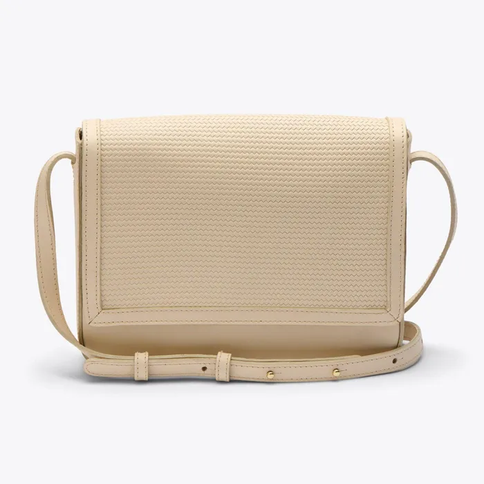 Women Nisolo Bags and Wallets Clara Crossbody Woven Bone