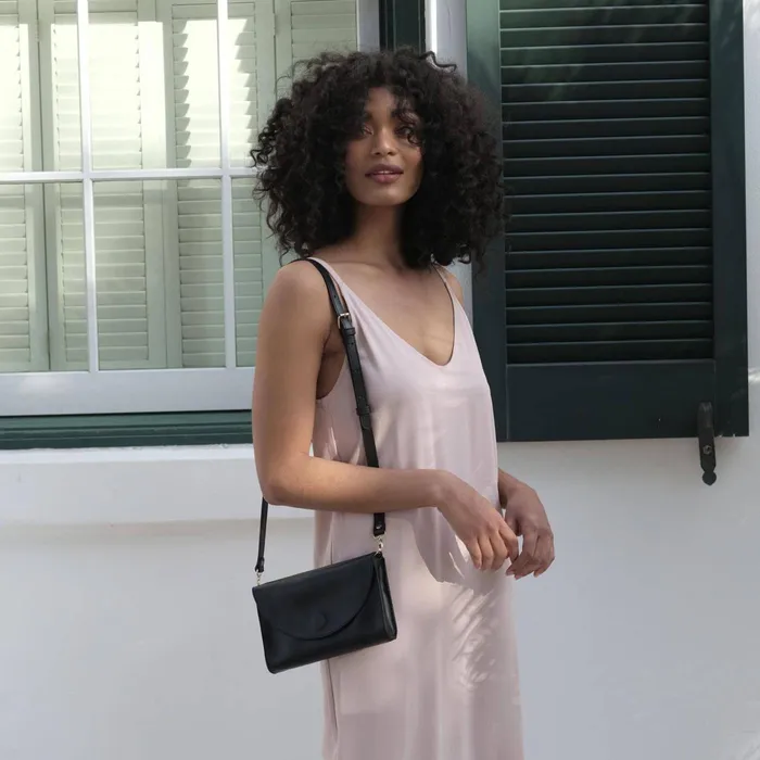 Women Nisolo Bags and Wallets Cleo Convertible Crossbody Black