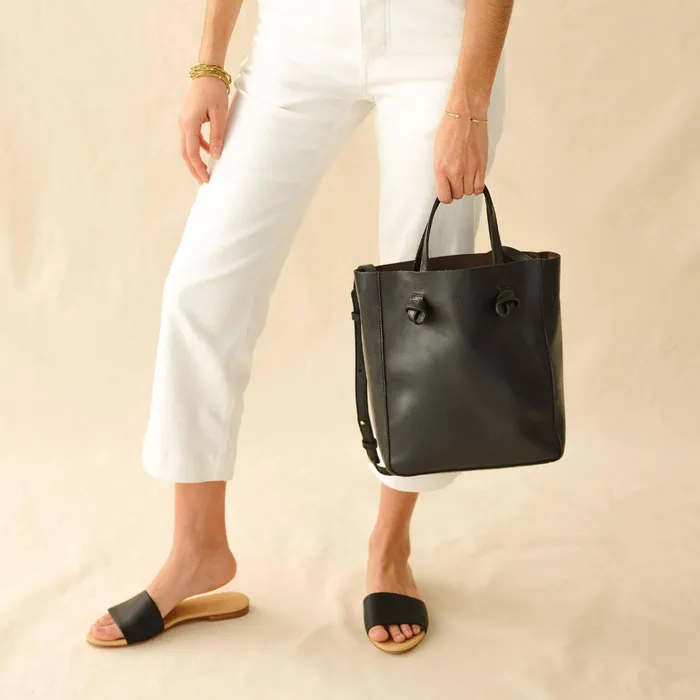Women Nisolo Bags and Wallets Simone Convertible Shopper Black