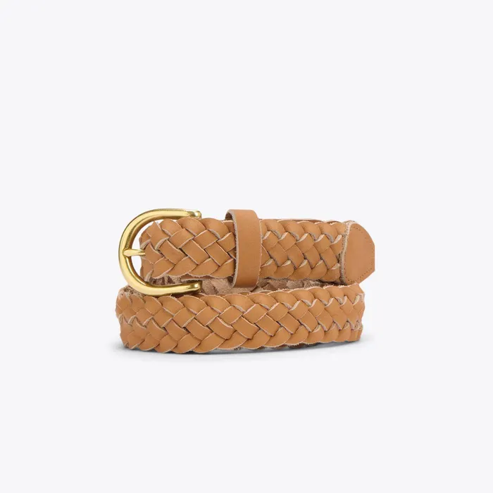 Women Nisolo Belts Talia Braided Belt Almond