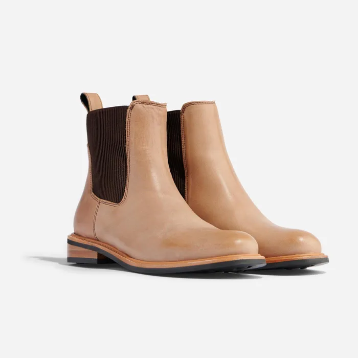 Women Nisolo Boots Carmen Chelsea Boot Almond