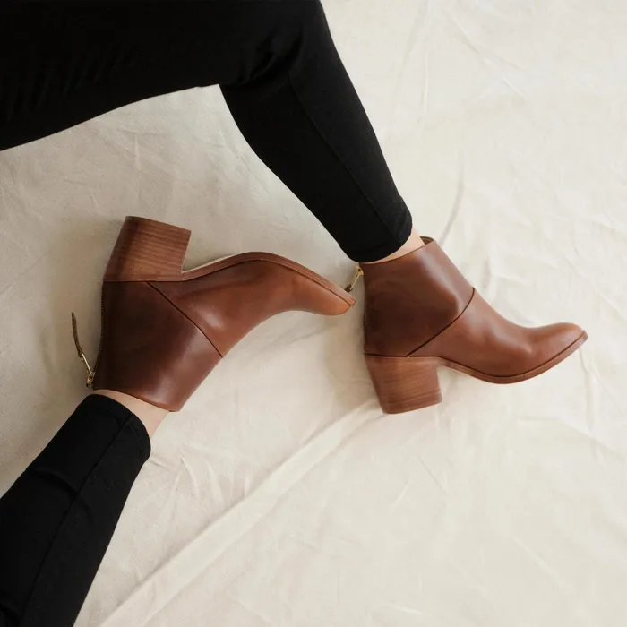 Women Nisolo Boots Dari Boot Brandy