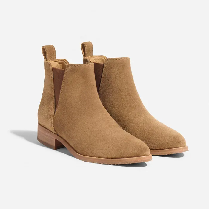 Women Nisolo Boots Eva Everyday Chelsea Boot Taupe Suede