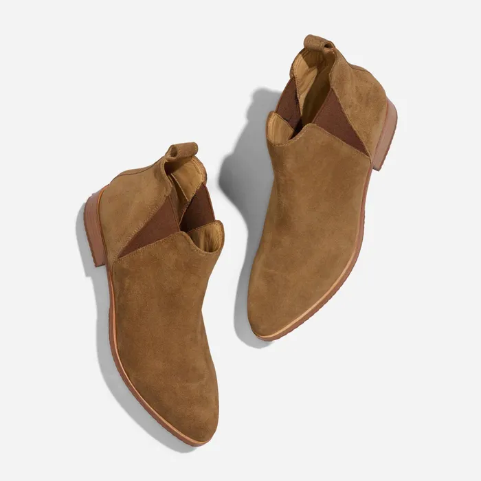 Women Nisolo Boots Eva Everyday Chelsea Boot Taupe Suede