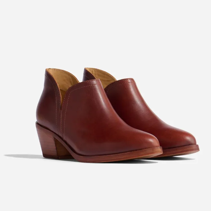 Women Nisolo Boots Mia Everyday Ankle Bootie Auburn