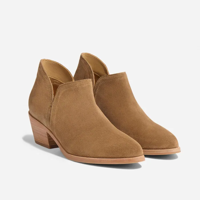 Women Nisolo Boots Mia Everyday Ankle Bootie Taupe Suede
