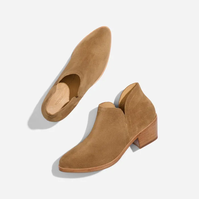 Women Nisolo Boots Mia Everyday Ankle Bootie Taupe Suede