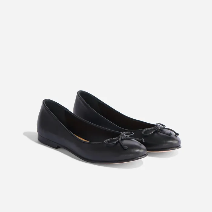 Women Nisolo Flats and Slip Ons Bea GoTo Ballet Black