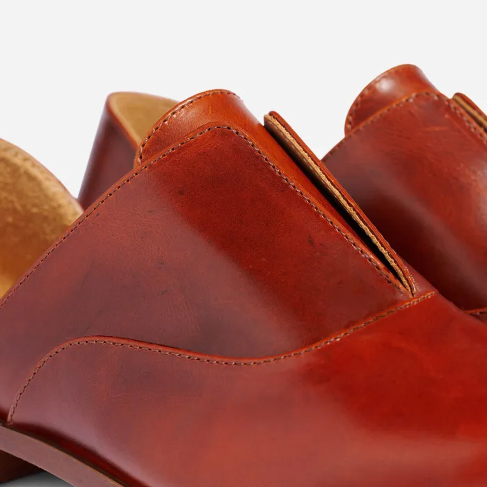 Women Nisolo Flats and Slip Ons Emma D039Orsay Oxford 20 Brandy