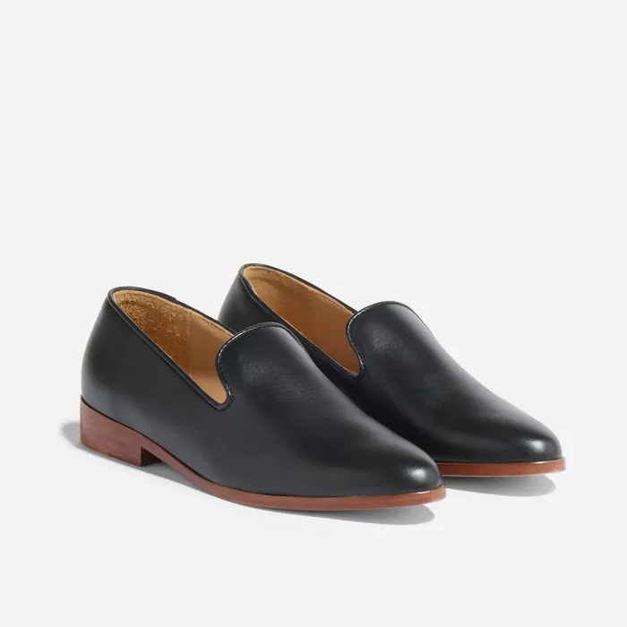 Women Nisolo Flats and Slip Ons Everyday Slip On Loafer Black