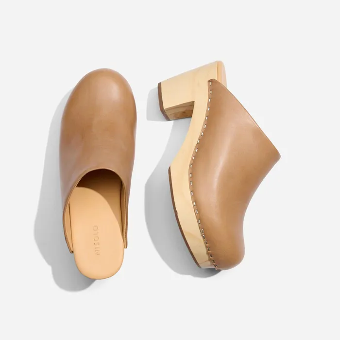 Women Nisolo Heels AllDay Heeled Clog Almond