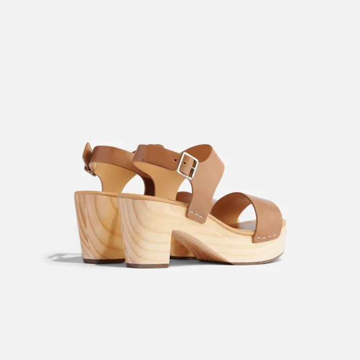 Women Nisolo Heels AllDay Open Toe Clog Almond