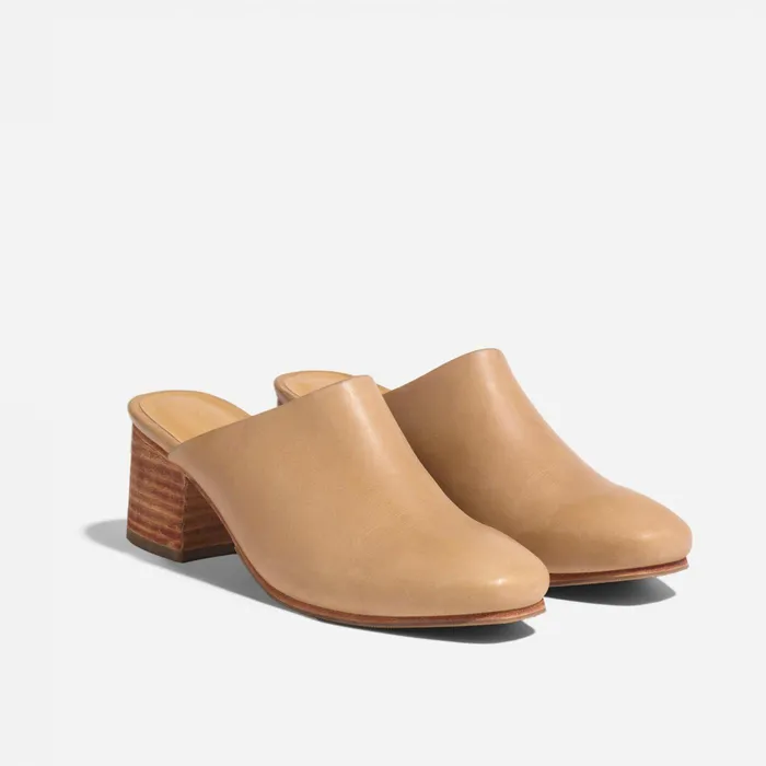 Women Nisolo Loafers and Mules AllDay Heeled Mule Almond