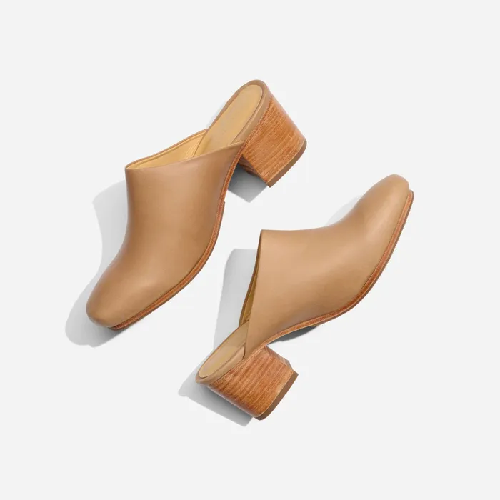 Women Nisolo Loafers and Mules AllDay Heeled Mule Almond