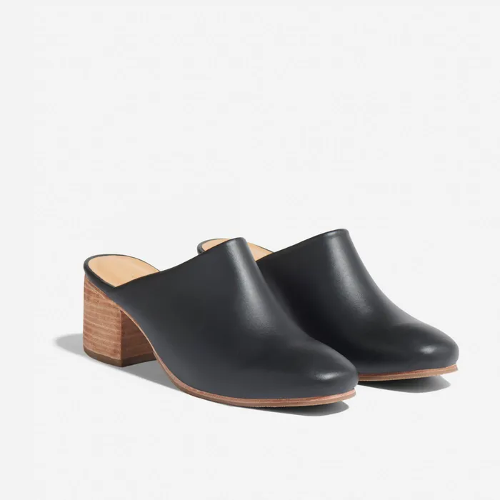 Women Nisolo Loafers and Mules AllDay Heeled Mule Black