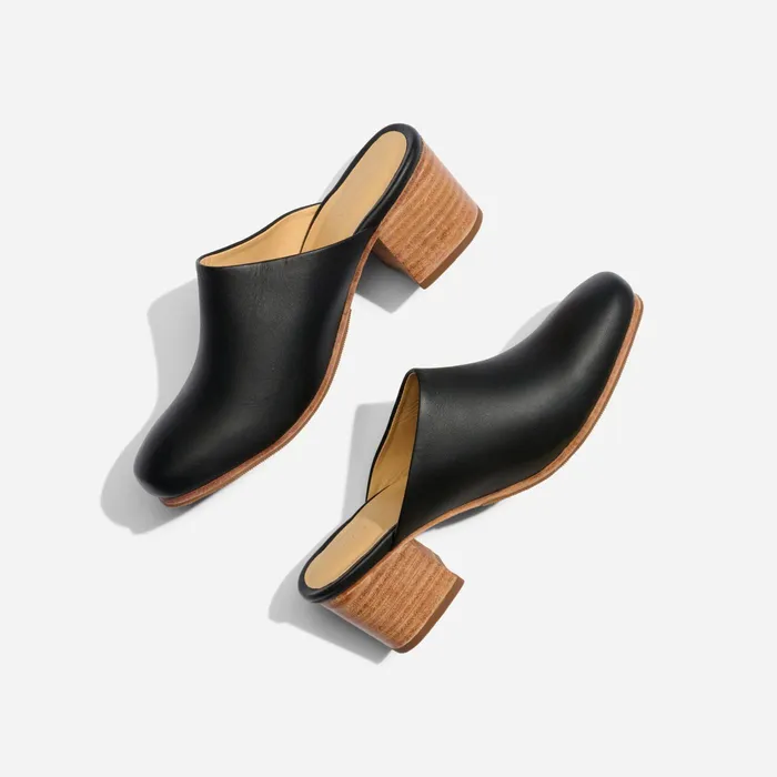 Women Nisolo Loafers and Mules AllDay Heeled Mule Black