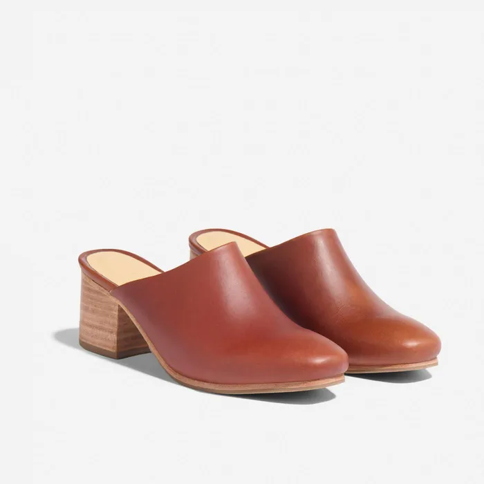 Women Nisolo Loafers and Mules AllDay Heeled Mule Brandy