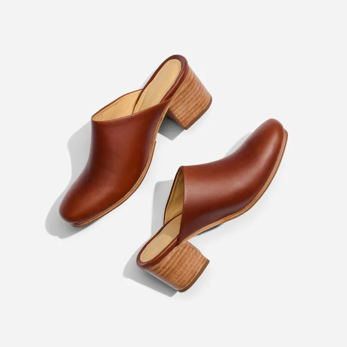 Women Nisolo Loafers and Mules AllDay Heeled Mule Brandy