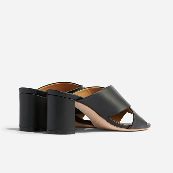 Women Nisolo Loafers and Mules Carina Cross Strap Mule Black