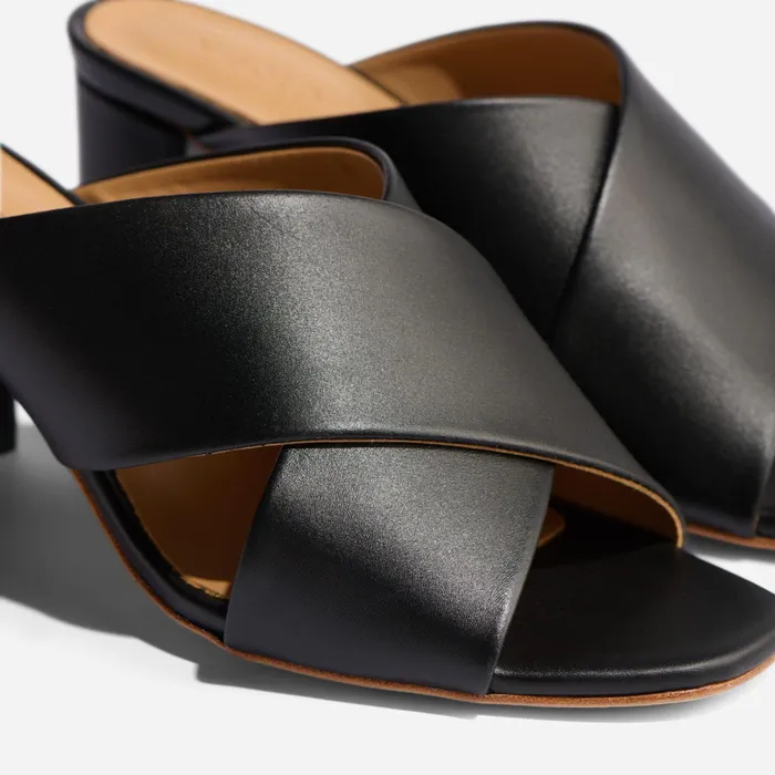 Women Nisolo Loafers and Mules Carina Cross Strap Mule Black