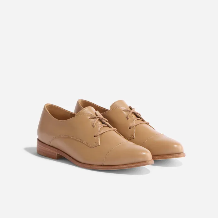 Women Nisolo Loafers and Mules Emilia Cap Toe Oxford Almond