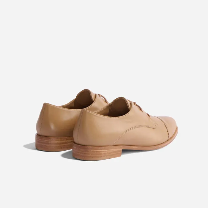 Women Nisolo Loafers and Mules Emilia Cap Toe Oxford Almond