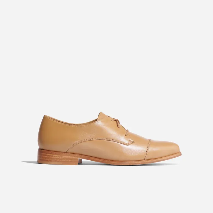 Women Nisolo Loafers and Mules Emilia Cap Toe Oxford Almond
