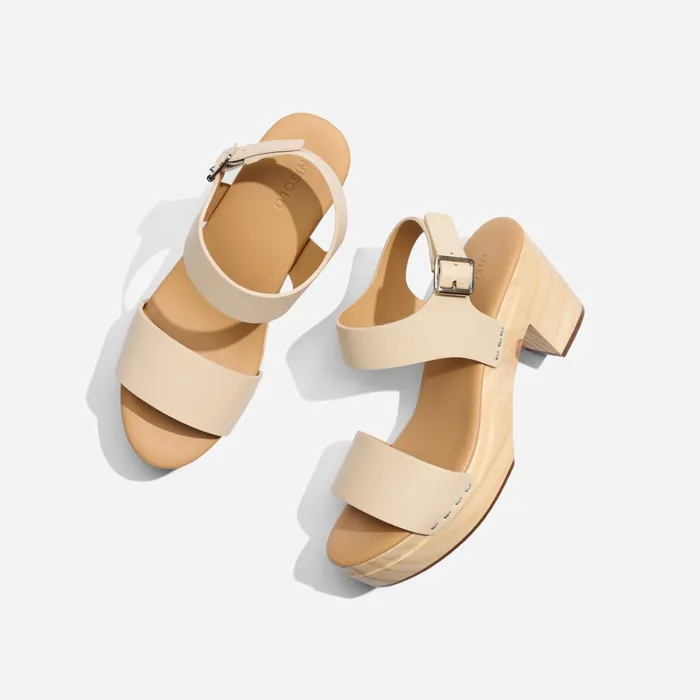 Women Nisolo Sandals AllDay Open Toe Clog Bone