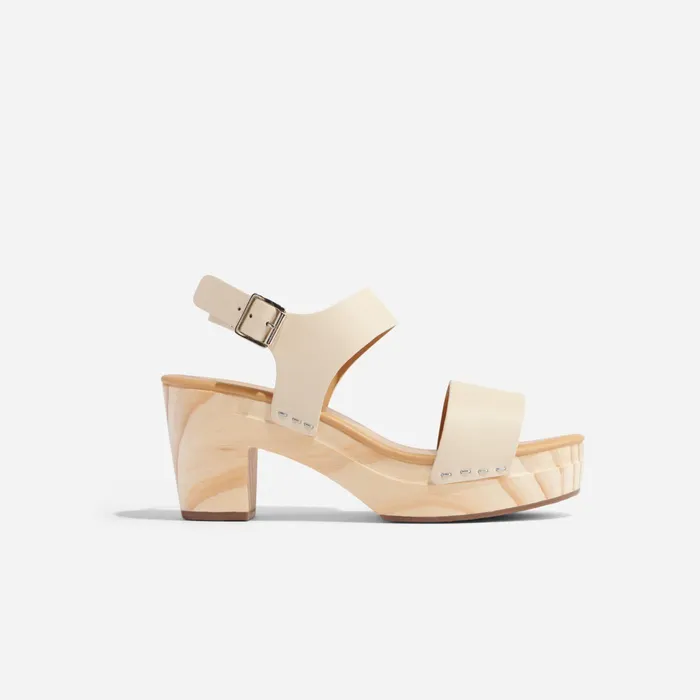 Women Nisolo Sandals AllDay Open Toe Clog Bone