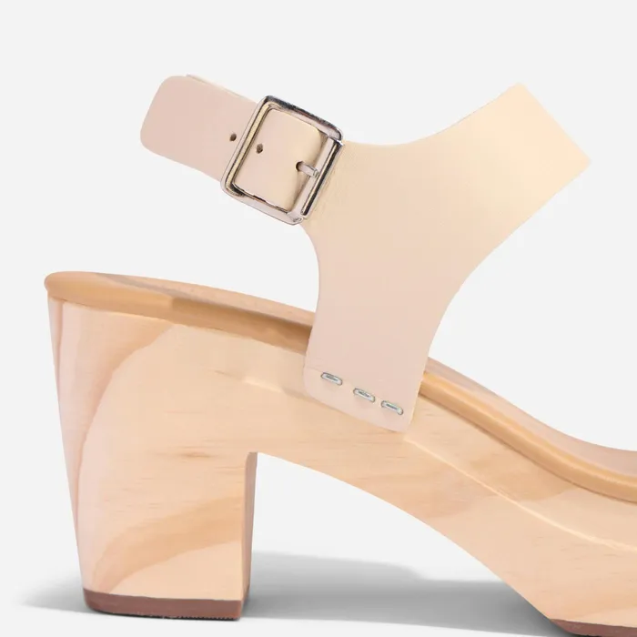Women Nisolo Sandals AllDay Open Toe Clog Bone