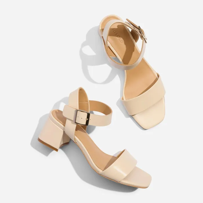 Women Nisolo Sandals Stella GoTo Block Heel Sandal Bone