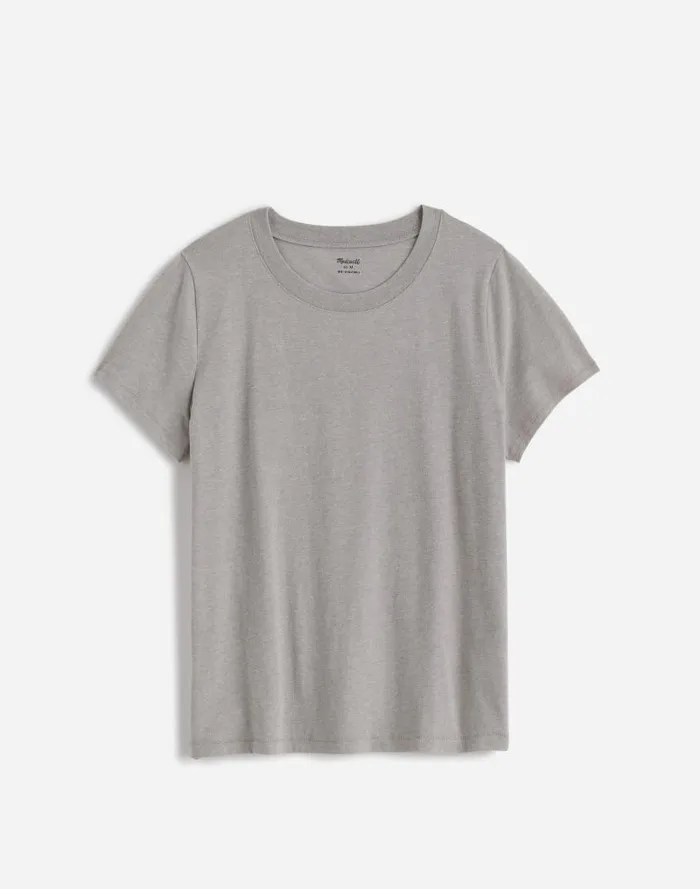 Women Northside Vintage Tee Light Hthr Grey Madewell Tees