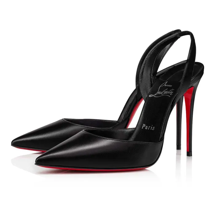 Women O Kate Sling 100 Mm Pumps 8211 Leather 8211 Black Black Christian Louboutin Pumps Women O Kate Sling 100 Mm Pumps 8211 Leather 8211 Black Black Christian Louboutin Pumps