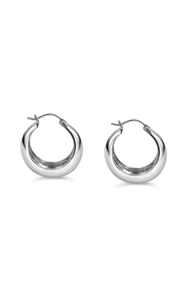 Women Oli Hoops Silver Faithfull The Brand Accessories