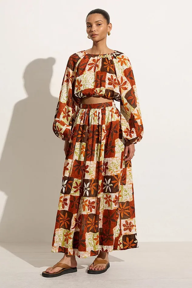 Women Oliveira Skirt Tobago Floral 8211 Final Sale Faithfull The Brand Skirts and Shorts