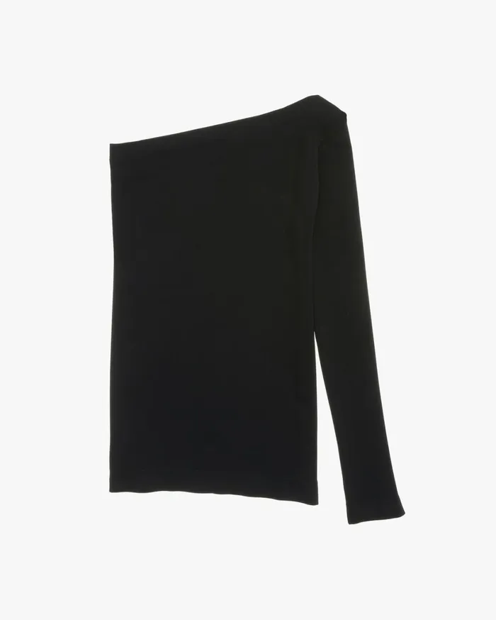 Women One Shoulder Longsleeved Top Black Helmut Lang Tops