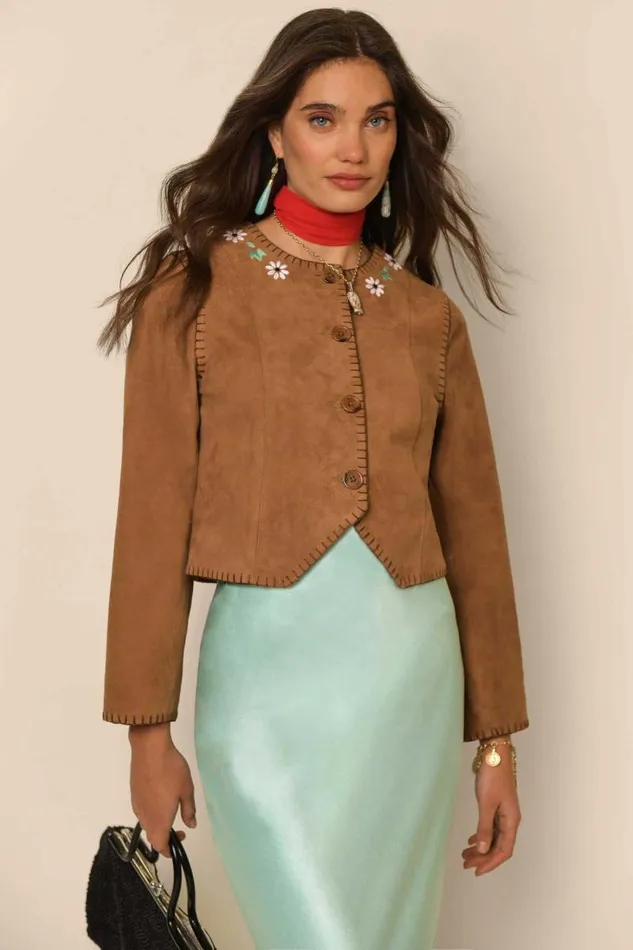 Women Outerwear RIXO Marianne Tan